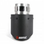 Насадка на глушитель, дизайн AKRAPOVIC EVO карбон, D посадочный 63 мм / D наруж 101 мм AC163101EV
