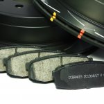 КОМПЛЕКТ ЗАДНИЙ:Тормозные диски DBA 42723S T3+колодки DC brakes sHD Toyota  LC 200, Lexus LX570,450D