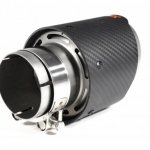 Насадка на глушитель, дизайн AKRAPOVIC EVO карбон, D посадочный 63 мм / D наруж 101 мм AC163101EV