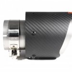 Насадка на глушитель, дизайн AKRAPOVIC EVO карбон, D посадочный 63 мм / D наруж 101 мм AC163101EV