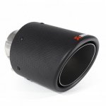 Насадка на глушитель, дизайн AKRAPOVIC карбон, D посадочный 63 мм / D наруж 114 мм AC163114