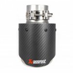 Насадка на глушитель, дизайн AKRAPOVIC EVO карбон, D посадочный 57 мм / D наруж 101 мм AC157101EV