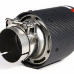Насадка на глушитель, дизайн AKRAPOVIC EVO карбон, D посадочный 57 мм / D наруж 101 мм AC157101EV