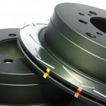 КОМПЛЕКТ ЗАДНИЙ:Тормозные диски DBA 42723S T3+колодки DC brakes sHD Toyota  LC 200, Lexus LX570,450D