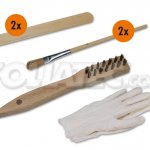 Краска для суппортов FOLIATEC красная NEON, трёхкомпонентная (2185)