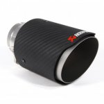 Насадка на глушитель, дизайн AKRAPOVIC EVO карбон, D посадочный 57 мм / D наруж 90 мм AC15790EV