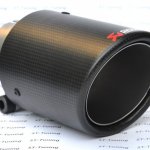 Насадка на глушитель, дизайн AKRAPOVIC карбон, D посадочный 51 мм / D наруж 90 мм AC15190