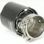 Насадка на глушитель, дизайн AKRAPOVIC EVO G карбон, D посадочный 63 мм / D наруж 90 мм AC16390EVG