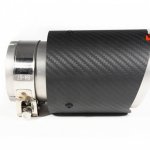 Насадка на глушитель, дизайн AKRAPOVIC EVO карбон, D посадочный 63 мм / D наруж 90 мм AC16390EV