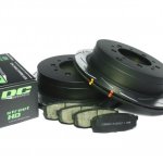 КОМПЛЕКТ ЗАДНИЙ:Тормозные диски DBA 42723S T3+колодки DC brakes sHD Toyota  LC 200, Lexus LX570,450D