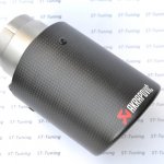 Насадка на глушитель, дизайн AKRAPOVIC карбон, D посадочный 63 мм / D наруж 90 мм AC16390