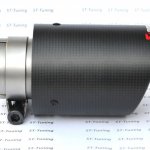 Насадка на глушитель, дизайн AKRAPOVIC карбон, D посадочный 51 мм / D наруж 90 мм AC15190