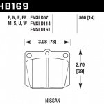 Колодки тормозные HB169F.560 HAWK HPS