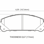 Колодки тормозные HB783B.692 HAWK HPS 5.0; перед RX350 2010-> ; HIGHLANDER 2010->