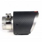 Насадка на глушитель, дизайн AKRAPOVIC EVO карбон, D посадочный 57 мм / D наруж 101 мм AC157101EV