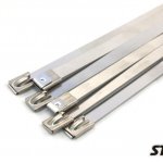 Хомуты для трубы до 105 мм (4,2") 8 мм*35 см, нерж. сталь, 6шт. Thermal Division TDCL126