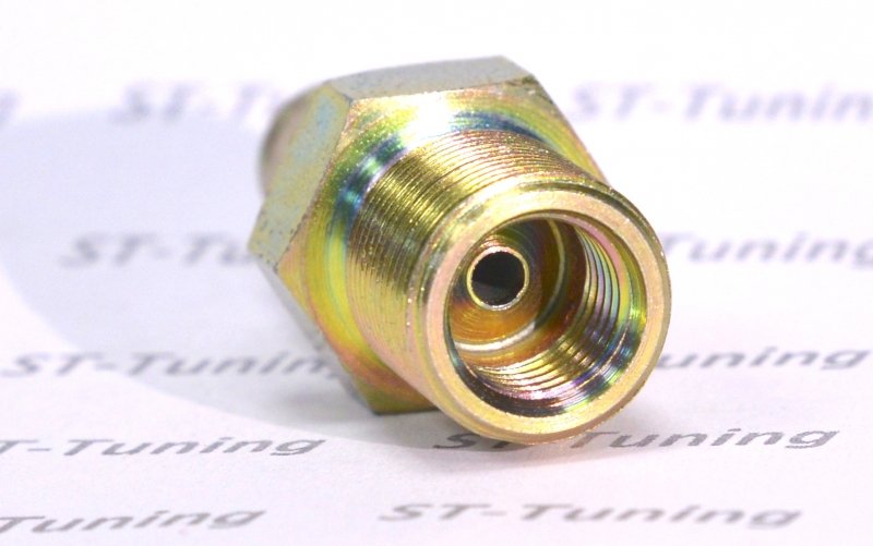 Фитинг мама 7/16Х20 под обратный конус, с резьбой для фиксации D-03 сталь 704-03P, Goodridge