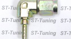 Фитинг мама AN-03 3/8X24 под прямой конус, 90° D-03 нерж. сталь, под опрессовку S6090-03C, Goodridge