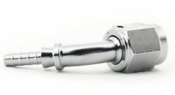 Фитинг мама AN-03 3/8X24 под прямой конус, 45° D-03 хром, под опрессовку S6046-03CH, Goodridge