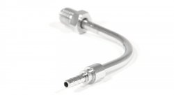 Фитинг папа AN-03 3/8Х24  под обратный конус, 90° D-03 хром, под опрессовку S691-03CH, Goodridge