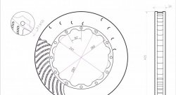 Ротор тормозного диска 405*34mm, DC Brakes DC40534-12H62AR, H крепеж, прав. (Brembo, JBT)