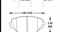 Колодки тормозные HB429F.681 HAWK HPS передние TOYOTA RAV4