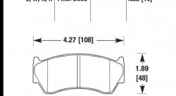Колодки тормозные HB236E.622 HAWK Blue 9012 Nissan 16 mm