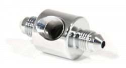 Соединитель тройник под датчик П AN03 - М NPT1/8X27 - П AN03,  хром, Goodridge MCHD-014