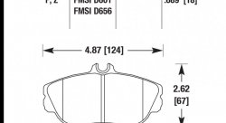 Колодки тормозные HB347F.689 HAWK HPS