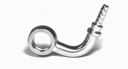 Фитинг banjo d10 mm, 90°, вбок D-03 хром, под опрессовку S5099S-03CH, Goodridge