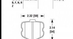 Колодки тормозные HB532N.570 HAWK HP Plus
