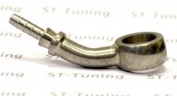 Фитинг banjo d10 mm, 45°, вправо D-03 нерж. сталь, под опрессовку S5094R-03C, Goodridge