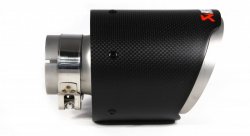 Насадка на глушитель, дизайн AKRAPOVIC EVO карбон, D посадочный 57 мм / D наруж 114 мм AC157114EV