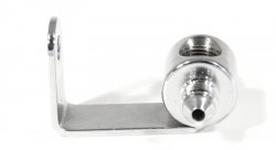 Соединитель тройник под датчик П AN03-М NPT1/8X27 - П AN03, с кронштейном, хром, Goodridge MCHD-016