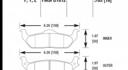 Колодки тормозные HB456Y.705 HAWK LTS
