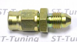 Фитинг папа AN-03 3/8Х24 под прямой конус, короткий D-03 сталь 441-03P, Goodridge