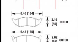 Колодки тормозные HB241F.710 HAWK HPS; 18mm