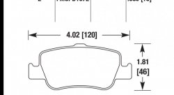 Колодки тормозные HB694Z.580 HAWK Perf. Ceramic