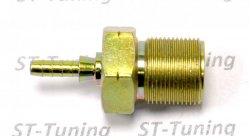 Фитинг мама M10*1 под прямой конус, наруж. резьба D-03 сталь, под опрессовку S749-03-31Z, Goodridge