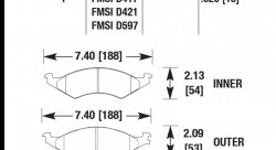 Колодки тормозные HB240F.620 HAWK HPS