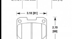 Колодки тормозные HB216R.590 HAWK Street Race; 15mm