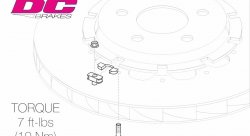 Крепеж тормозных роторов DC Brakes DCH0612, H крепеж, (комплект 12 шт)