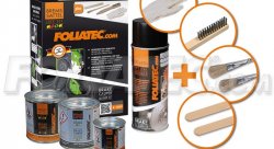 Краска для суппортов FOLIATEC красная NEON, трёхкомпонентная (2185)