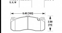 Колодки тормозные HB603S.616 HAWK HT-10 BMW 16 mm, BMW Performance