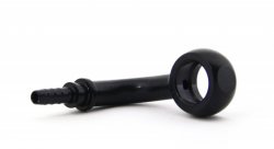 Фитинг banjo d10 mm, 90° D-03 алюминий ЧЕРНЫЙ, под опрессовку S5099-03DBK, Goodridge