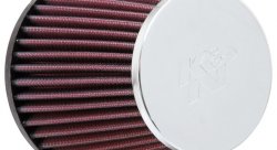 Фильтр нулевого сопротивления универсальный K&N RC-9410, 76mm Chrome Filter