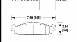 Колодки тормозные HB710Z.706 HAWK PC  перед Ford Explorer 2011-2013