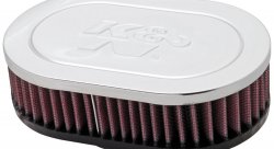 Фильтр нулевого сопротивления универсальный K&N RC-2000   Chrome Filter