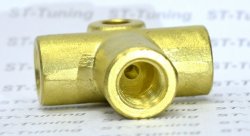 Соединитель тройник Goodridge М-М-М (3/8X24) AN03, 2203-03B