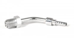 Фитинг папа AN-03 3/8Х24  под обратный конус, 45° D-03 хром, под опрессовку S646-03CH, Goodridge